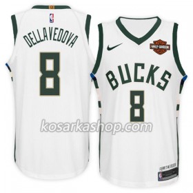 Dres Milwaukee Bucks Matthew Dellavedova 8 Nike 2017-18 Bijela Swingman
